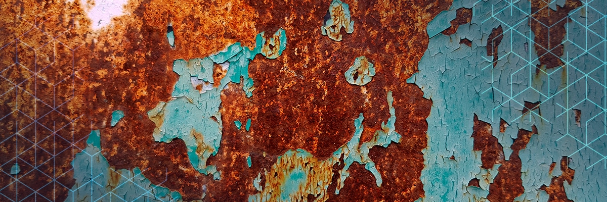 Equipamento enferrujado e desgastado